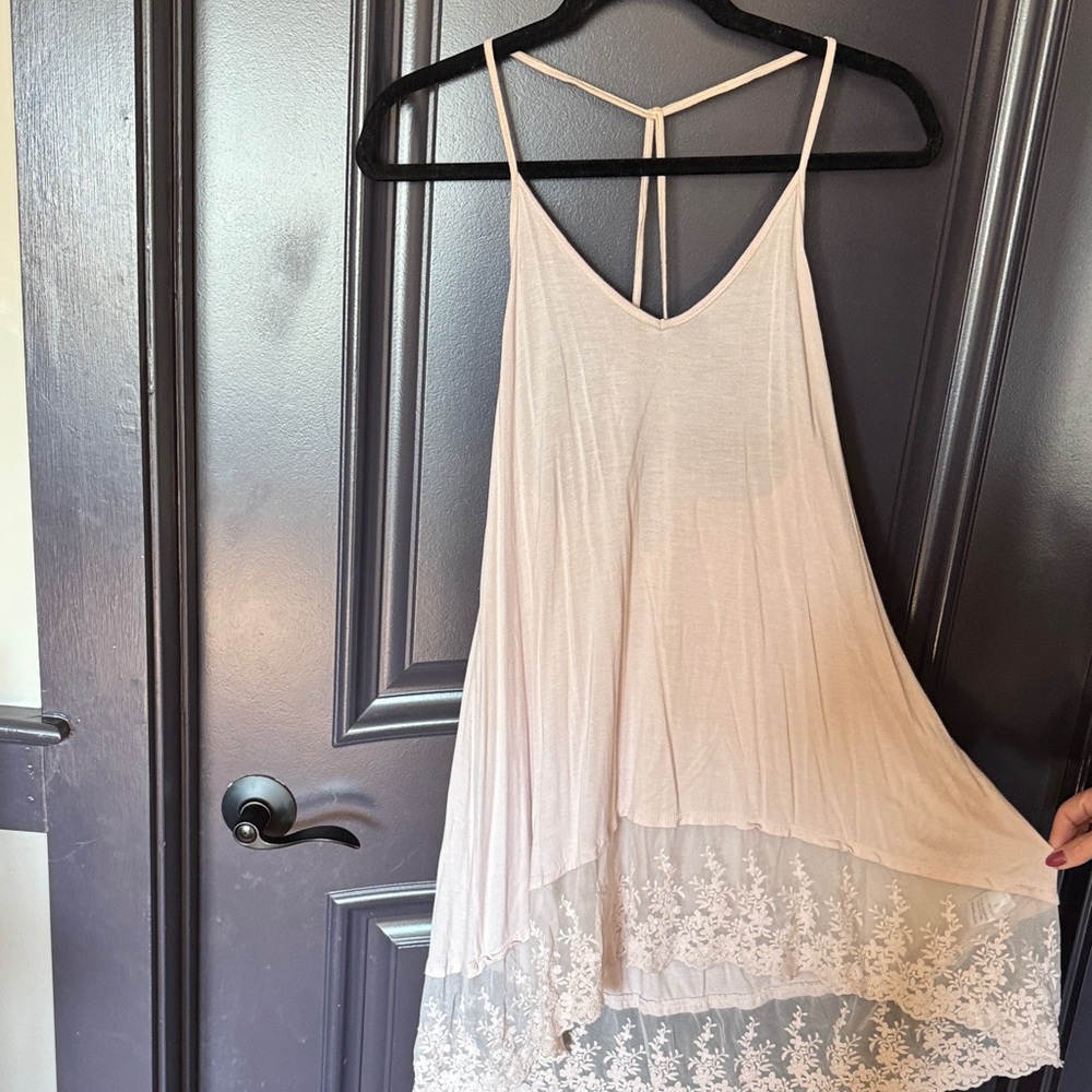 Wishlist Cream High Low Dress